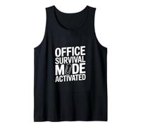 Office Survival Mode Activated Funny Office Worker Tank Top