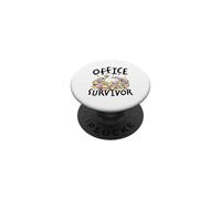 Office Survivor Cute Duck Sticky Notes Humor PopSockets Adhesive PopGrip