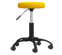 (light grey) vidaXL Office Swivel Chair Computer Chair Swivel Stool Dining Chair Velvet