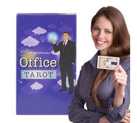 Office Tarot Cards, Unofficial Divination Oracle Cards, Family Entertainment Board Game, Functional Fate Reading Aid, Practical Fortune-telling Supply, for Men Women Adults Kids Friends Home Travel