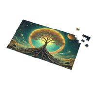 Office Tin Sign Tree Of Life In Cosmic Landscape Picture Puzzle Wall Signs Hot Beer Tin Sign(500PCS)