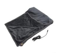 Office USB Heated Throw 100x70cm Lap Warmer(Gray) | Carbon fiber element, fast heat up, 35-45C constant for temp, USB powered, flannel fabric