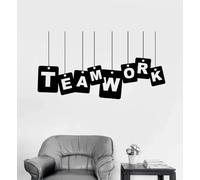 Office Vinyl Wall Stickers Teamwork Decals Office Stickers Company Hall Wall Decoration Home Studio Fashion Art Decoration 108x57cm