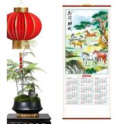 Office Wall Calendar,Paper Planner Organizer,2026 Year of the Horse Lunar Calendar - for Office Classroom Family Dorm Room Home Planning Chinese New Year Restaurant
