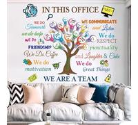 Office Wall Decor Inspirational Wall Decals Wall Quotes Stickers Peel and Stick Motivational Wall Stickers Removable Positive Wall Decor Sticker for Office Bedroom Living Room DIY Art.