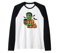 Office Zombie with Cup Raglan Baseball Tee