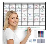 OfficeAid Large Laminated Dry Erase Wall Calendar (Medium (24" 36"))