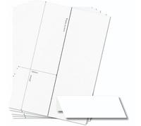 OfficeGear Extra Wide Tent Cards 1-up [25 Sheets - 25 Pack] 105x297mm Printable A4 190gsm Scored Folding Table Top Name Place Cards for Hotels Weddings Conference Events Incl Design Template