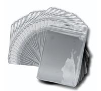 OfficeGear ID Badge Holder [200 Pack] Vertical Hanging Size A7 (3x4 inch 74x105mm) - Ziplock Closure for ID Cards Passports Delegate Exhibitor Visitor Badges