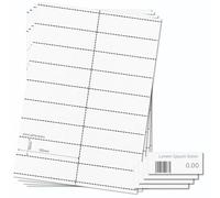 OfficeGear Shelf Edge Barcode Price Ticket Labels 18-up [55 Sheets - 990 Pack] 30x105mm Custom Printable A4 120gsm Card Micro-Perforated Non-Adhesive Merchandise Tag Includes Design Template