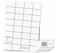OfficeGear Shelf Edge Barcode Price Ticket Labels 32-up [25 Sheets - 800 Pack] 37x52mm Custom Printable A4 120gsm Card Micro-Perforated Non-Adhesive Merchandise Tag Includes Design Template