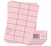 OfficeGear Shelf Edge Pink Barcode Price Ticket Labels 21-up [25 Sheets - 525 Pack] 38x70mm Custom Printable A4 120gsm Card Micro-Perforated Non-Adhesive Merchandise Tag Includes Design Template
