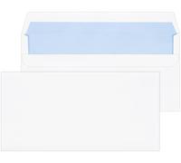 Officely DL Self Seal Envelopes 90 GSM Wallet 110mm x 220mm, White - Box of 1000