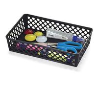 Officemate Achieva Large Recycled Supply Basket - Black (Pack of 2)
