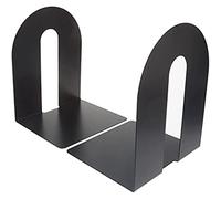 Officemate Heavy Duty 10" Bookends, Non-Skid Base, Black, Pair (93142)