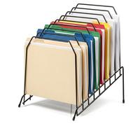 Officemate Large Incline 8 Compartment Wire Caddy, Black, 8.5 x 10.375 x 12.625 Inches