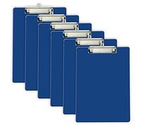 Officemate Recycled Plastic Clipboard, Letter Size, Blue, Pack of 6 (83081)