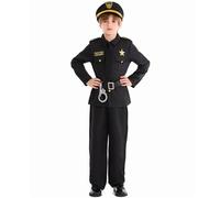 Officer Costume For Kids Set With Hat Belt Hand Cuffs Cosplay Track Suits for Girls