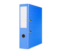 OFFICER PRODUCTS Document Binders A4/Set of 24/75 mm/7,5 cm/Blue/Ring Binder/PP Plastic Cover/Locking Mechanism/File Folder/Document Organisation/Archiving & Home Office File Organizer