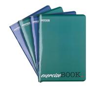 OFFICER PRODUCTS Exercise Book/Format A5 96/96 Sheets Lined/Mixed Pack of 4-4 Pieces/Pack Assorted Designs/For Young People Children/with Margin/White Cards