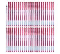 OFFICER PRODUCTS Gel Ballpoint Pen, 50 Pieces (Pack of 50), Colour: Red, Ball Diameter: 0.5 mm, Gel Pens, Waterproof and Non-Fading Ink
