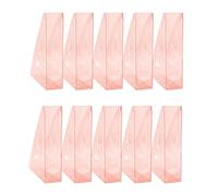 OFFICER PRODUCTS Magazine File Modern Design/Pack of 10 / A4 - Colour: Red Transparent/Hard Plastic/Openwork/Desk Organiser for Magazines/Shatterproof