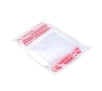 OFFICER PRODUCTS Zip Bags 10 x 20 cm/Pack of 100 (1 Pack) / Transparent Clear/Ziplock Bag Zip Set/Zip Bag/Poly Bag/Made of Solid LDPE Film Food Safe