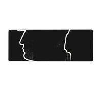 Officer Silhouette Extra-Large Rubber Keyboard Pad 12x31.5 Inches (Landscape) â€“ Non-Slip Gaming & Office Desk Mat with Full-Color Single-Side Print, 3mm Thick Eco-Friendly Polyester + Rubber Base