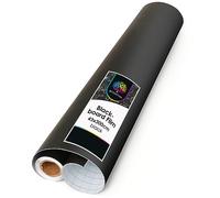 OfficeTree Chalkboard Roll Paper 118 x 17 inch - 2X Chalks 1x Cleaning Clotch - Vinyl Blackboard Sticker Self-Adhesive - Blackboard Paper - Chalk Paper Roll - Paper Chalkboards for Drawing & Painting