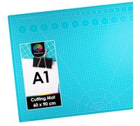 OfficeTree Cutting Mat A1 Self Healing - Blue Cutting Board Craft 90 x 60 cm - Double Sided Grid - PVC 3 Layers Quilting for Sewing, Crafting, Modelling, Scrapbooking
