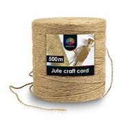 OfficeTree Natural Twine - 500m Jute String, 2mm - 1640 ft, Garden & Gift Wrapping - Kraft & Hessian String