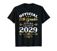 Official 10th Grader Future Class of 2029 Decor First Day T-Shirt