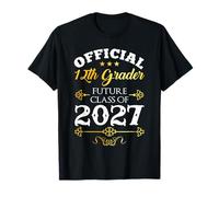 Official 12th Grader Future Class of 2027 Decor First Day T-Shirt