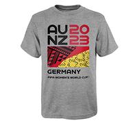 Official 2023 Women's Football World Cup Adult Supporter's T-Shirt, Germany, Grey, Medium