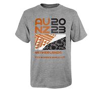 Official 2023 Women's Football World Cup Adult Supporter's T-Shirt, Netherlands, Grey, Small