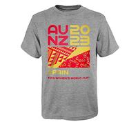 Official 2023 Women's Football World Cup Adult Supporter's T-Shirt, Spain, Grey, Small