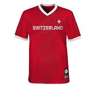 Official 2023 Women's Football World Cup Kids Team Shirt, Switzerland, Red, 5-6 Years