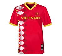Official 2023 Women's Football World Cup Kids Team Shirt, Vietnam, Red, 5-6 Years