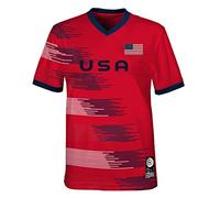 Official 2023 Women's Football World Cup Youth Team Shirt, USA, Red, 12-13 Years