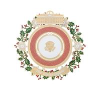Official 2025 White House Christmas Ornament - Honors 150 Years of White House State Dinners, 24k Gold-Finished Brass, Includes Ribbon & Booklet, Collectible Gift in Keepsake Box, Made in USA