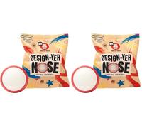 Official 2026 Red Nose: Design-Yer Nose- on behalf of Comic Relief (Pack of 2)