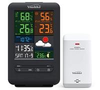 Official 2026 UK Version/Premium Quality, Large Screen Wireless Weather Station, Radio Controlled Clock Indoor Outdoor Temperature Thermometer, Humidity Barometric pressure heat index