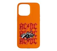 Official AC/DC Angus and Brian Red Lightning Logo Rock Band Case for iPhone 15 Pro Max