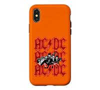 Official AC/DC Angus and Brian Red Lightning Logo Rock Band Case for iPhone X/XS
