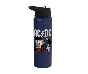 Official AC/DC Angus Problem Child Graphic Rock and Roll Stainless Steel Insulated Water Bottle