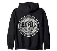 Official AC/DC Back Ice Off White ACDC Rock Zip Hoodie