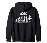 Official AC/DC Evolution Of Rock Artwork ACDC Rock Zip Hoodie