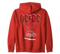 Official AC/DC Fly On The Wall 1985 Album Music Band Logo Zip Hoodie
