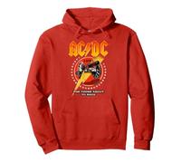 Official AC/DC For Those About To Rock 1981 Tour Red Pullover Hoodie