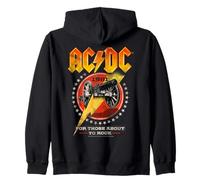 Official AC/DC For Those About To Rock 1981 Tour Red Zip Hoodie